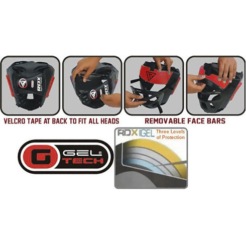 RDX T1 COMBOX FULL FACE HEAD GUARD/R-4